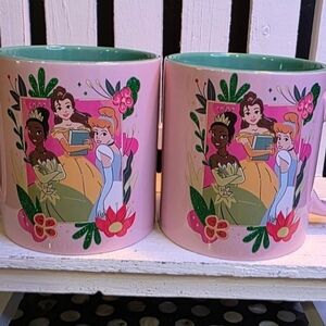 Disney Princess Coffee Mugs – Set of 2 – Brand New.